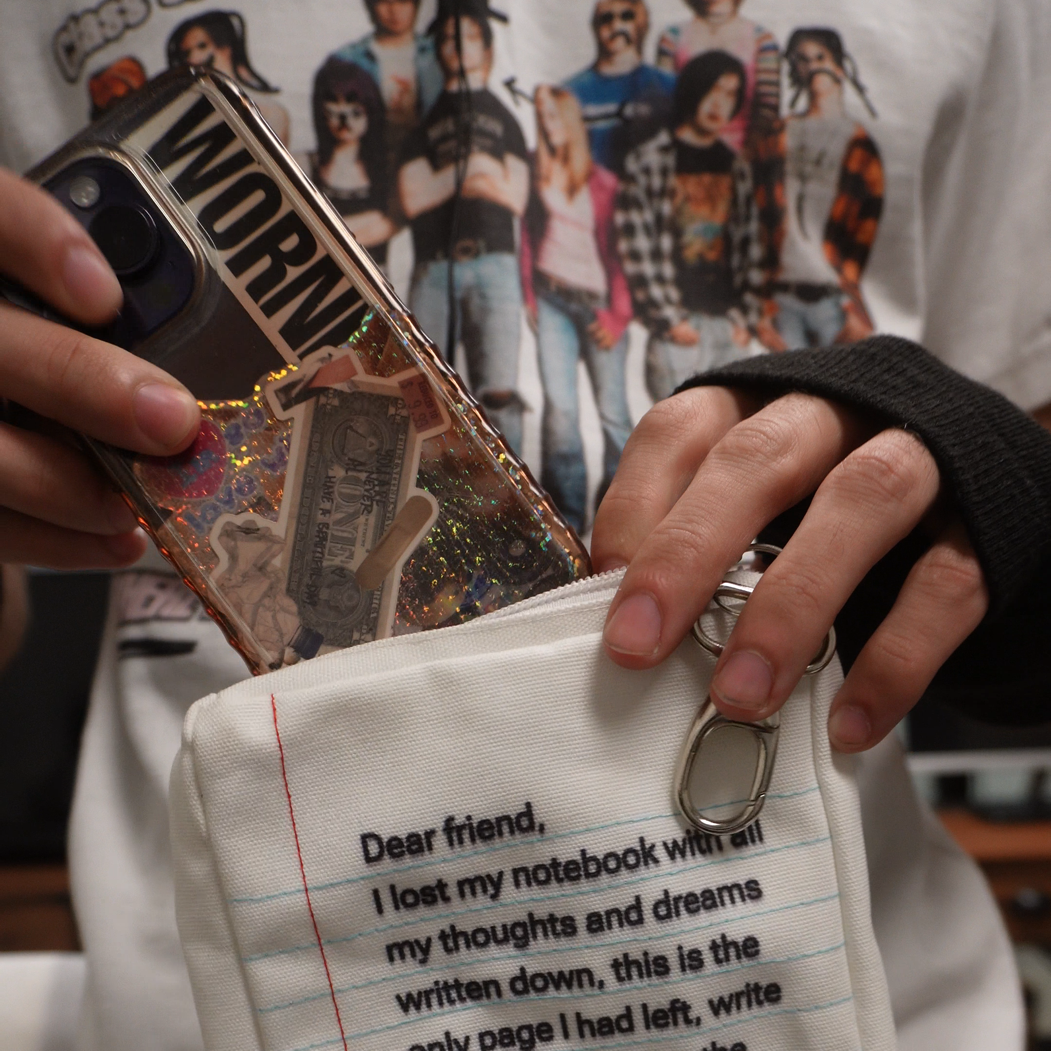 "Diary" keychain case