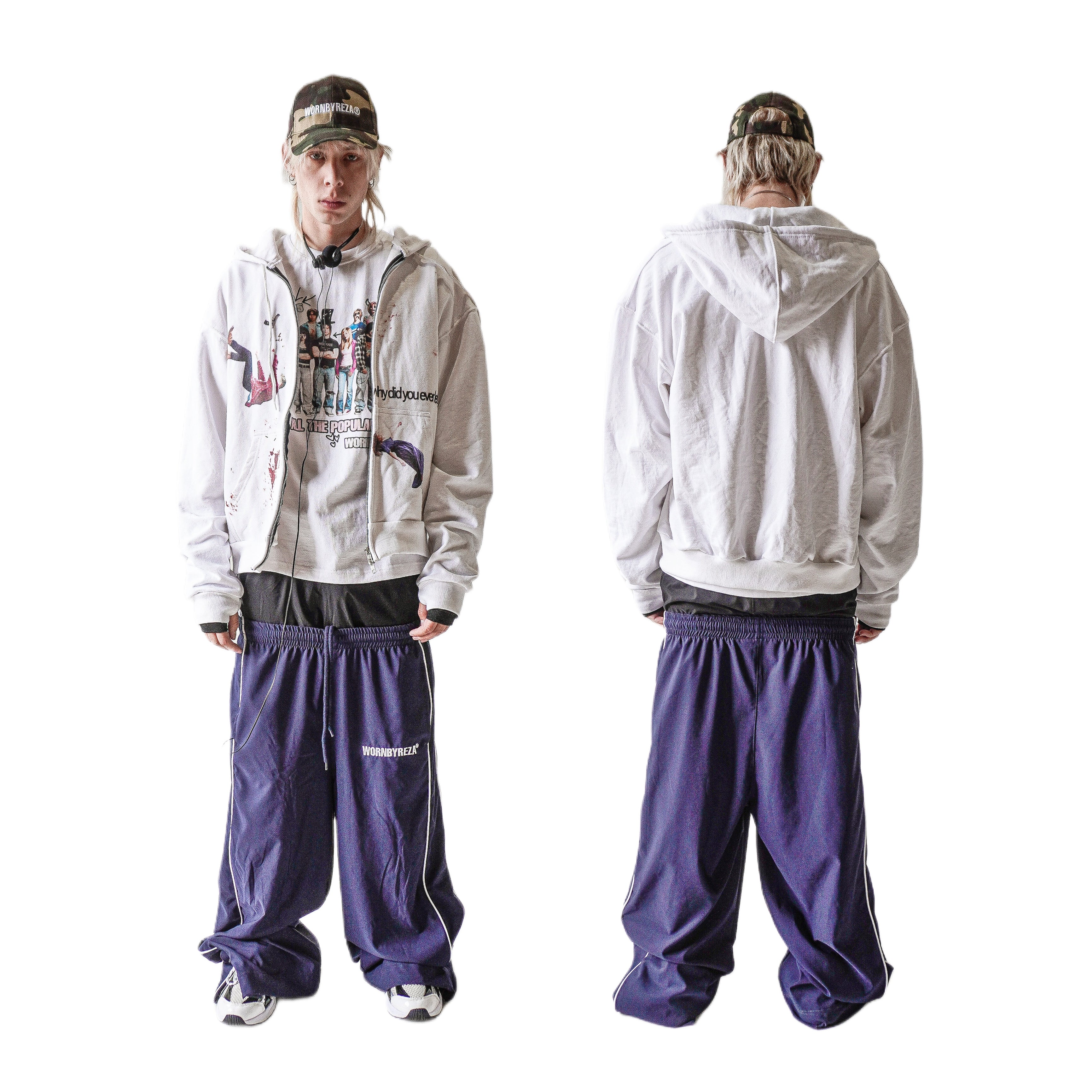 "Swimmer" track pants