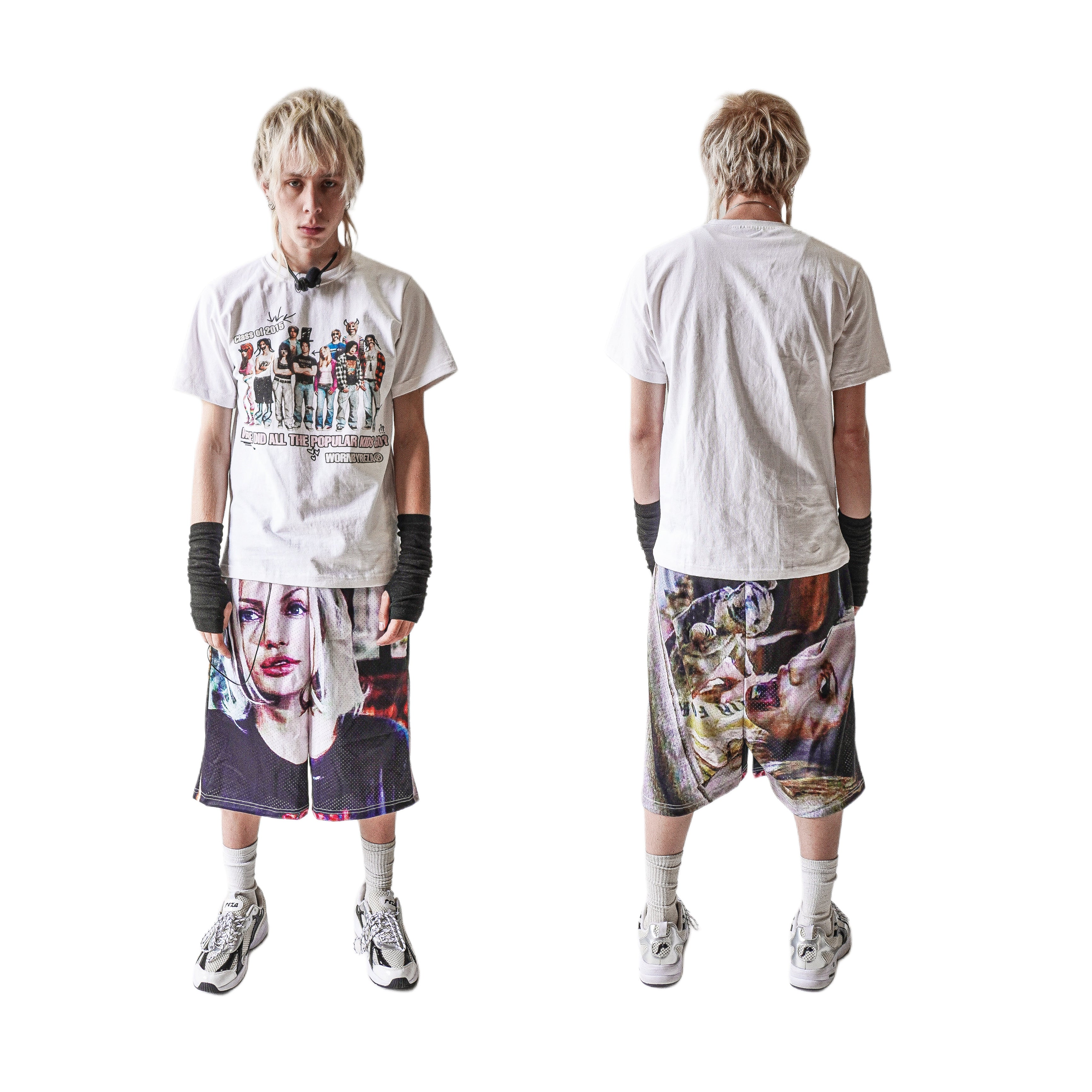 "Social" mesh shorts